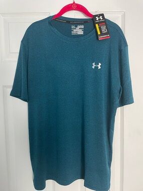Under Armour Men’s Short Sleeve Performance Tee — Teal Blue